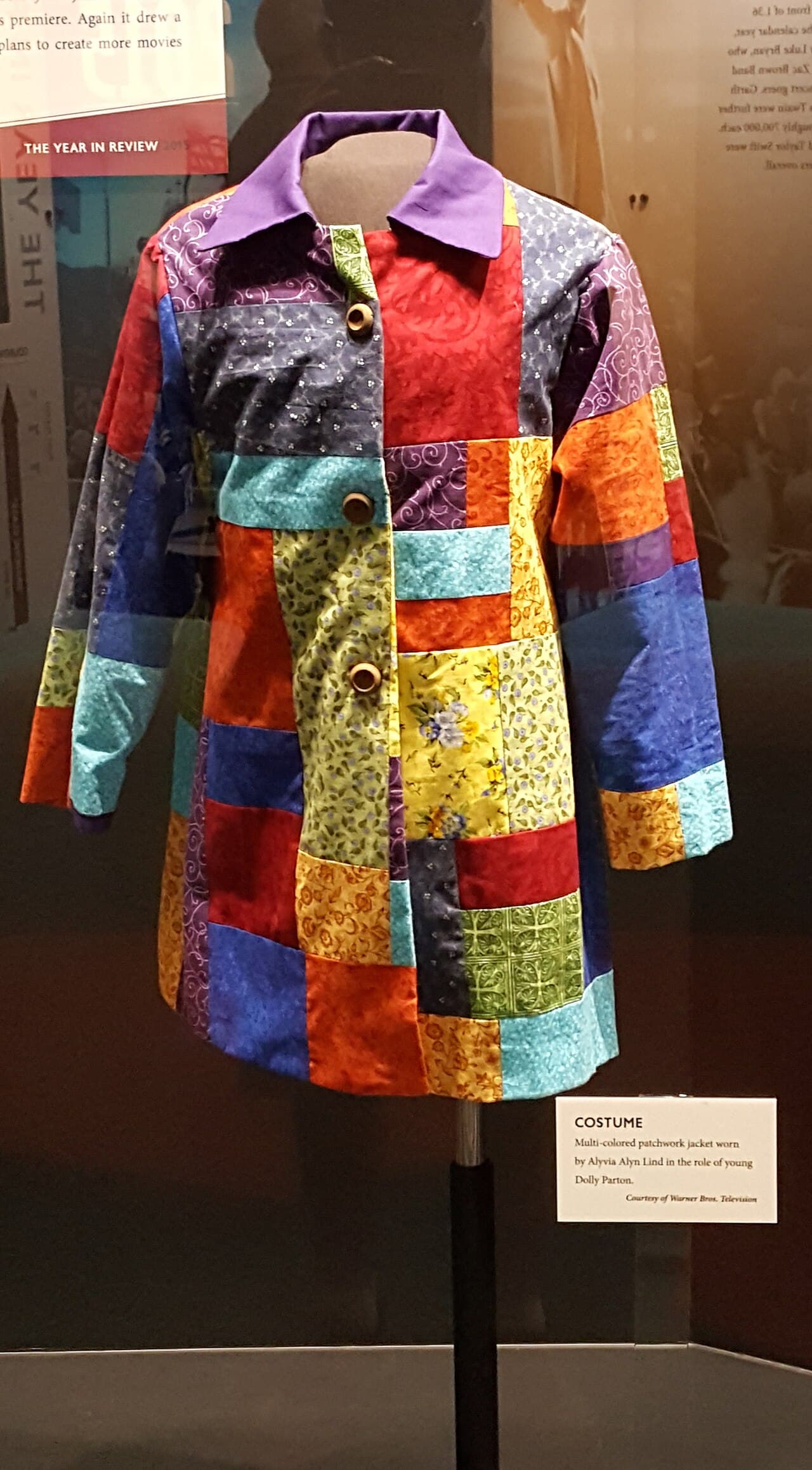 Dolly Parton's Coat of Many Colors on display at the Country Music Hall of Fame